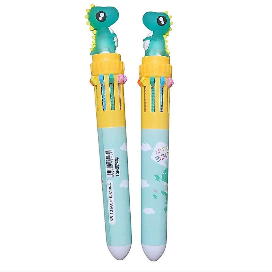 Dinosaur 10in1 Rainbow Colored Pens